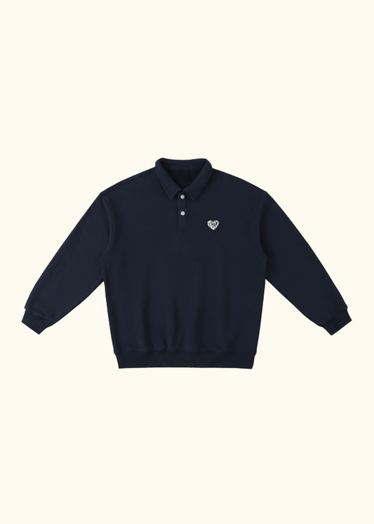 CLASSIC POLO COLLAR SWEATSHIRT