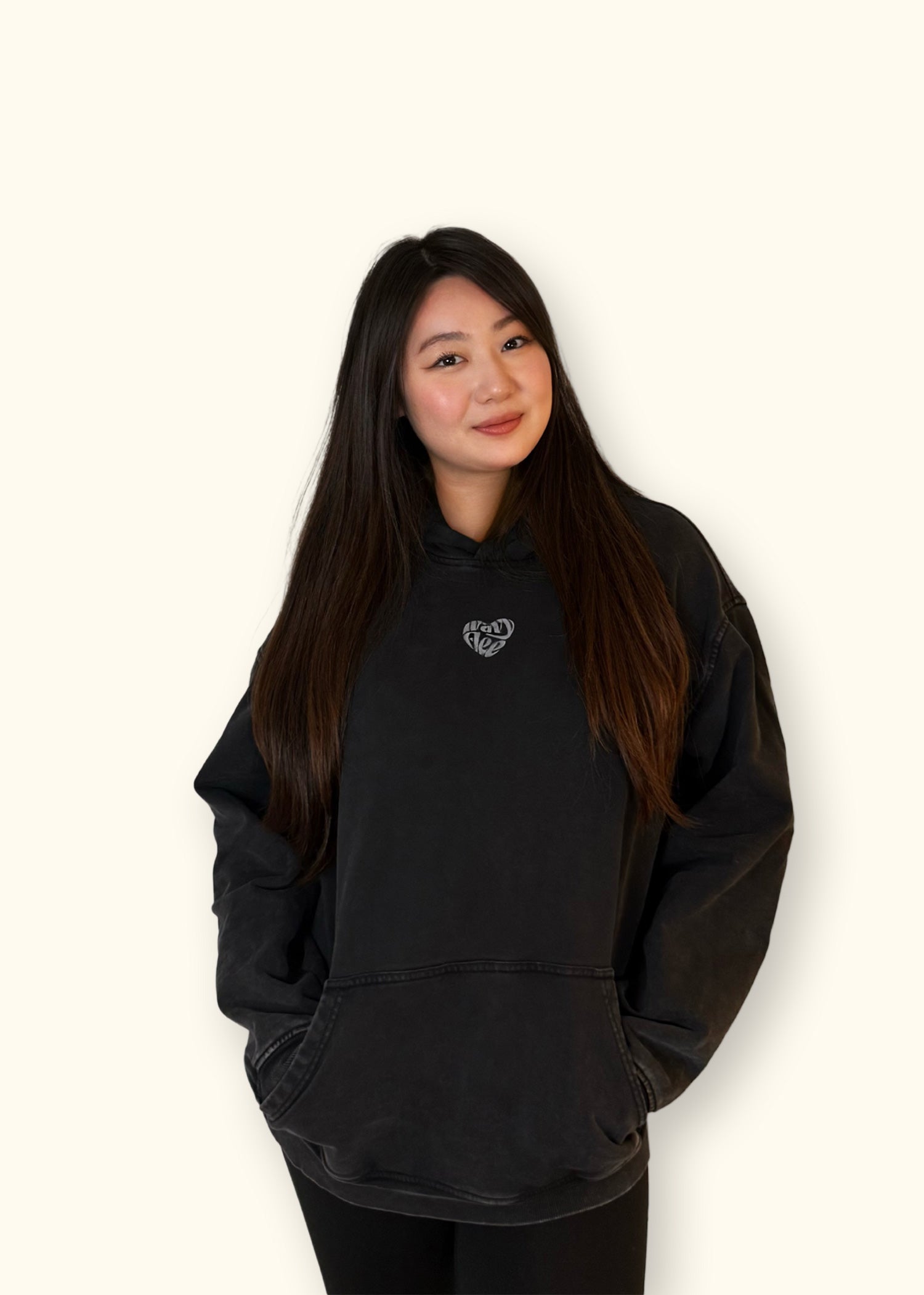 ENDLESS LOVE NOTES OVERSIZED HOODIE