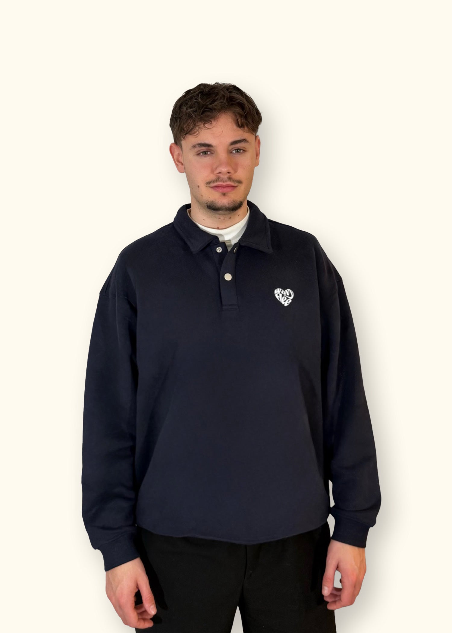 Classic Polo Collar Sweatshirt
