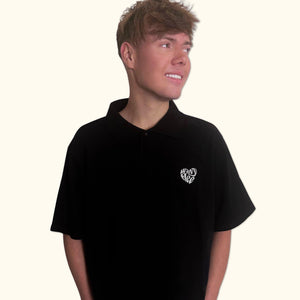 Oversized Big Heart Polo Shirt