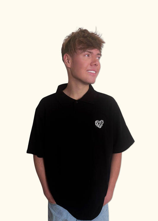 OVERSIZED BIG HEART POLO SHIRT