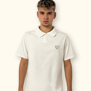 Oversized Big Heart Polo Shirt