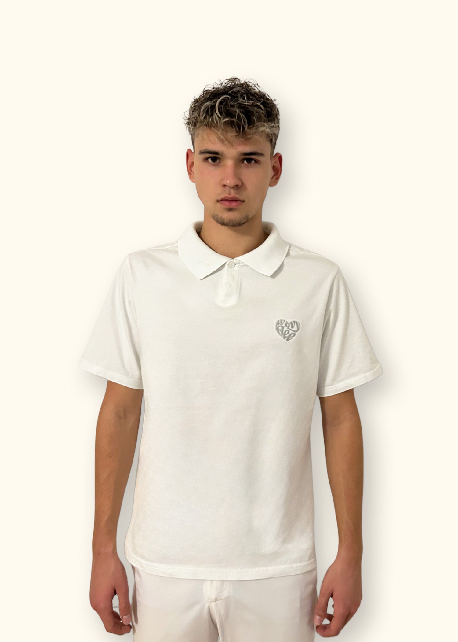 Oversized Big Heart Polo Shirt