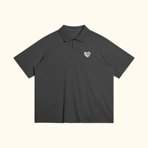 Oversized Big Heart Polo Shirt
