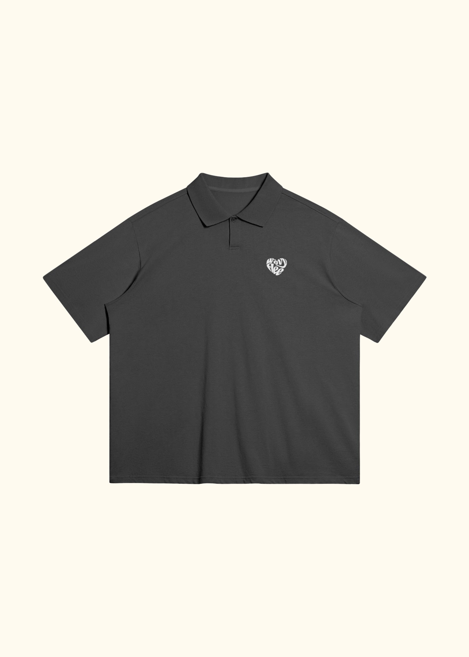 Oversized Big Heart Polo Shirt