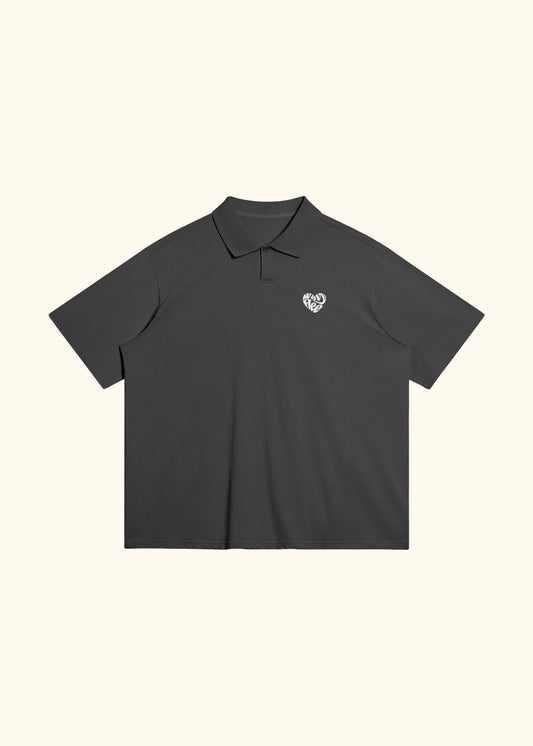 Oversized Big Heart Polo Shirt
