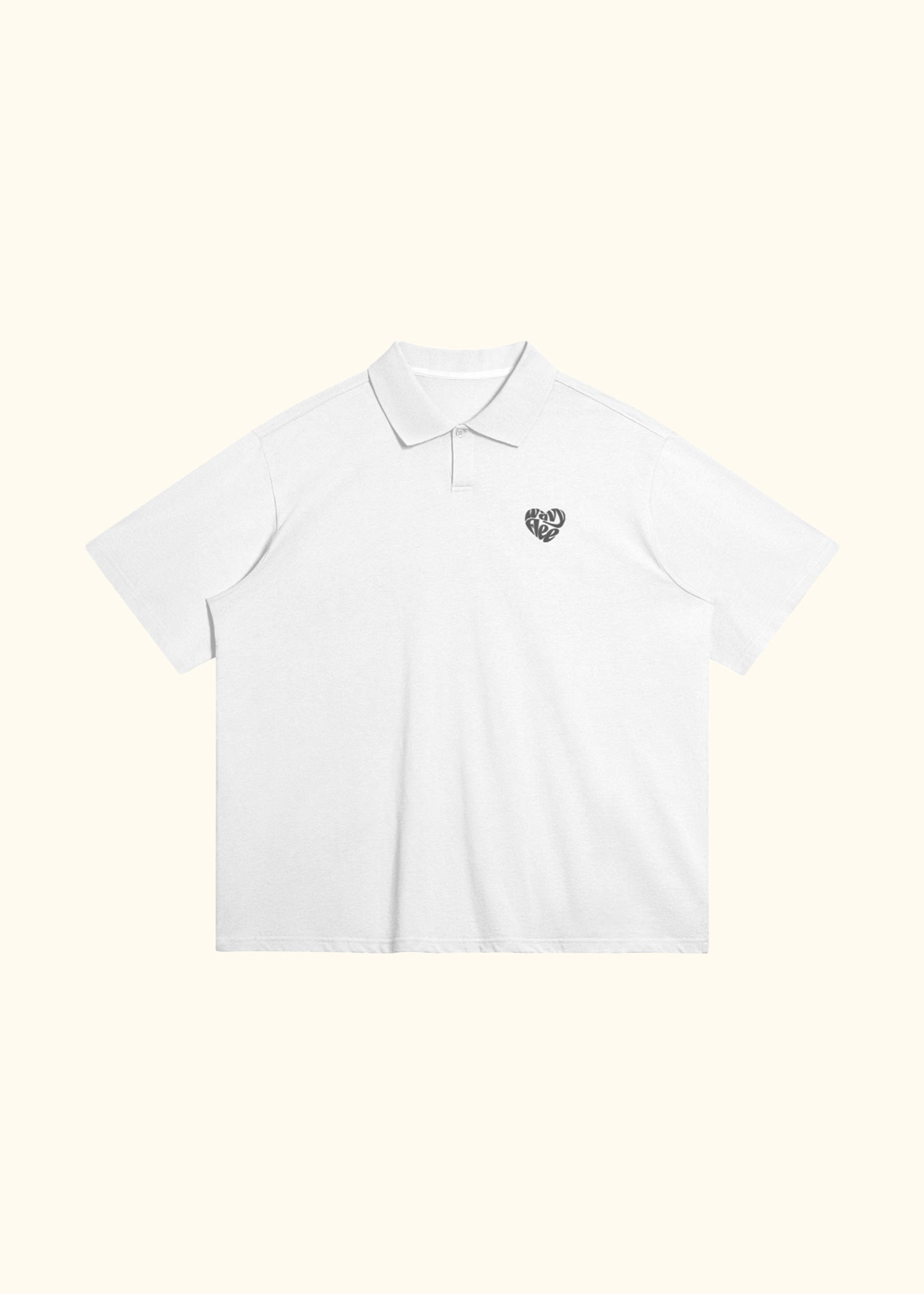 Oversized Big Heart Polo Shirt